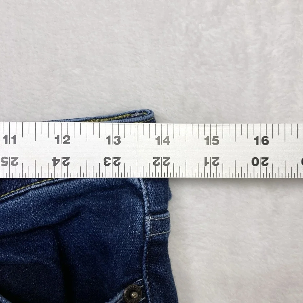 Buffalo Jeans Womens 30 Blue Joplin High Rise Flare Whiskers Retro David‎ Bitton